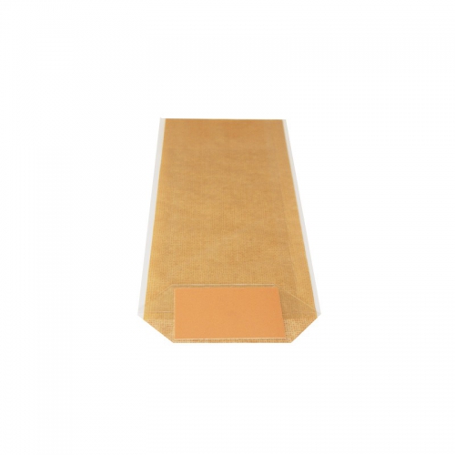 Sac confiserie fond carton 120x275mm (Toile de jute naturelle) / Par 100
