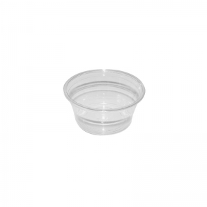Pot plastique rond avec couvercle séparé (60ml)