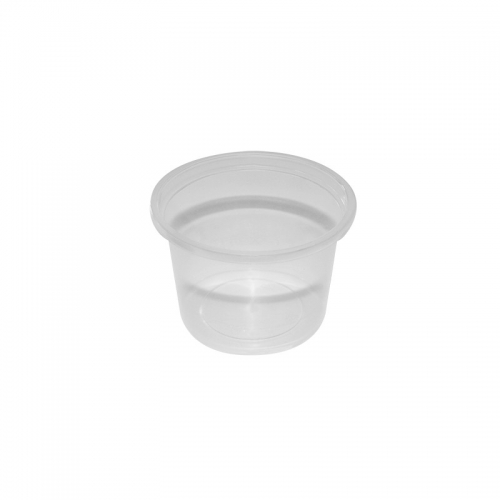 Pot plastique rond avec couvercle séparé (100ml) - Ateliers Porraz