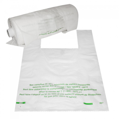 Sac en plastique biodégradable, sac plastique oxodégradable, sac  réutilisable