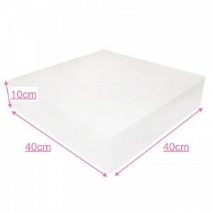 Boîte à gâteau carton blanc, 40x10cm / Par 25