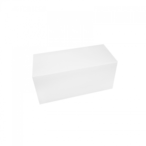 Boîte à buche carton blanc 25x11x10cm / Par 25