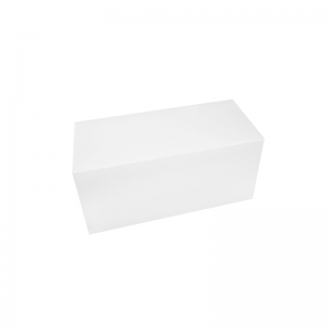 Boîte à buche carton blanc 25x11x10cm / Par 25