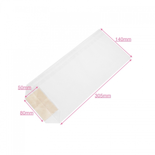 Sachet confiserie transparent avec fond carton 22x10 cm - 100 pcs