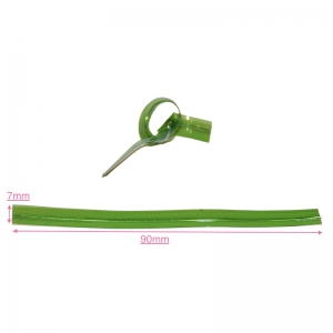 Attache cellophane vert (7x90mm) / Par 2000