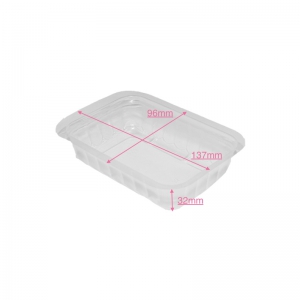 Barquette plastique scellable (250ml) "CLTP250" / Par 100