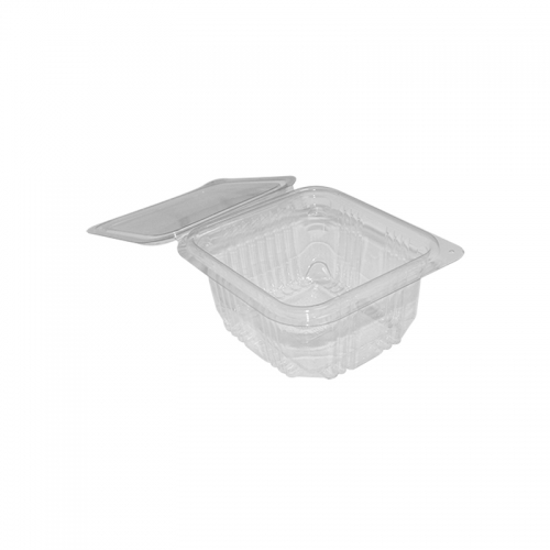Barquette plastique avec couvercle (370ml) "Optipack370" / Par 50
