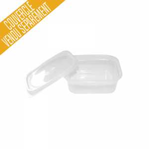 Barquette plastique avec couvercle séparé (300ml) "Prestipack-RC300" / Par 50