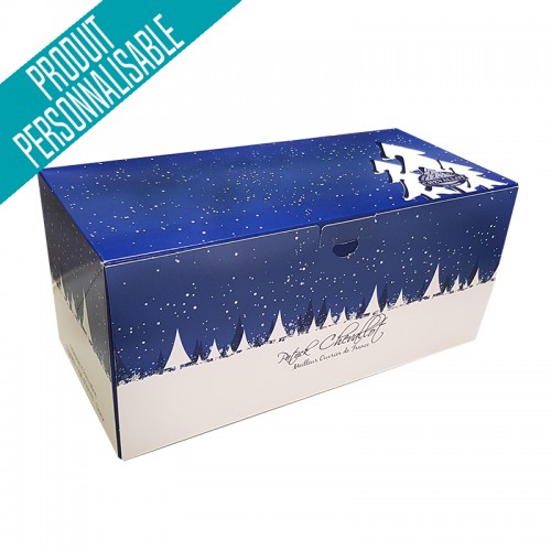 Boîte à Bûche de Noël Kraft 43x15x10cm (25 Utés)