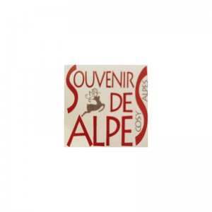 Etiquettes adhésives "Souvenirs des Alpes" / Par 1000