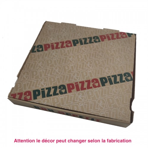 Boîte à pizza en kraft brun –