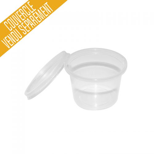 Pot plastique rond avec couvercle séparé (30ml) - Ateliers Porraz