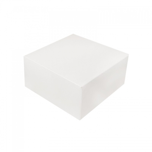 Boîte à gâteau carton blanc 16x8cm / Par 50