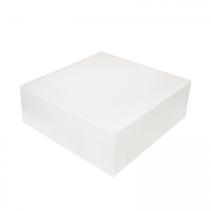 Boîte à gâteau carton blanc 20x8cm / Par 50