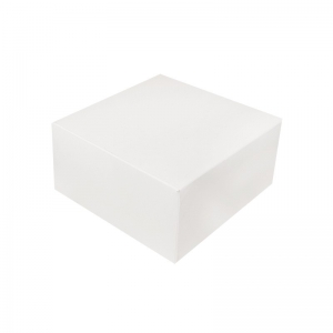 Boîte à gâteau carton blanc 20x10cm / Par 50