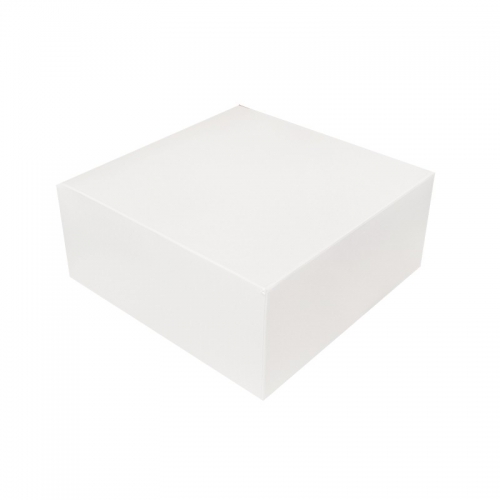 Boîte à gâteau carton blanc 23x10cm / Par 50