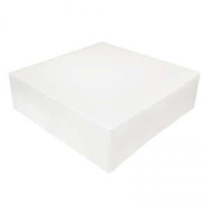 Boîte à gâteau carton blanc, 32x10cm / Par 50